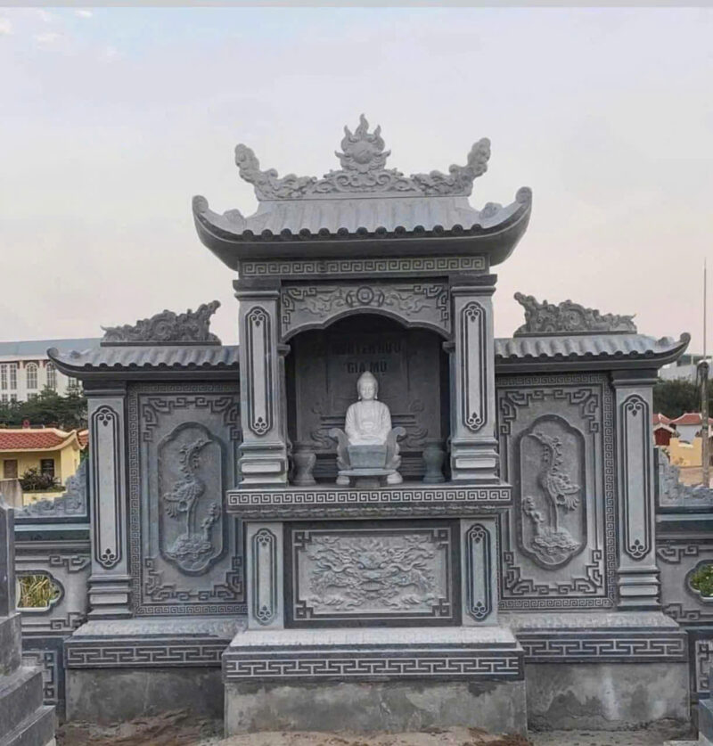 Lăng thờ đá 1 mái