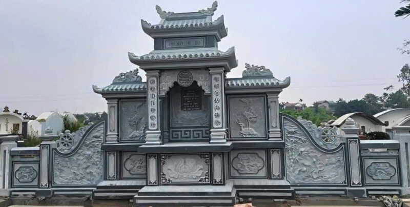 Lăng thờ đá 2 mái