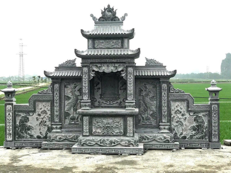 Lăng thờ đá 2 mái