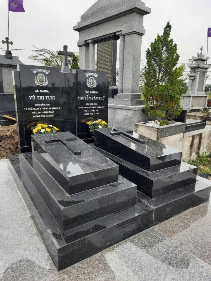 Mộ đá granite hoa cương